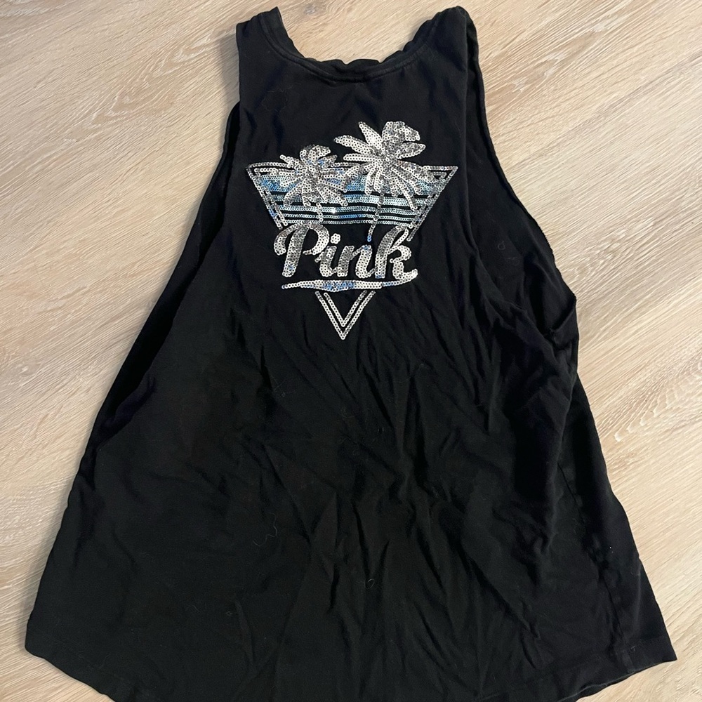 PINK Bling Tank Top Medium